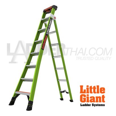 LG13814-071 บันไดไฟเบอร์กลาส 8' King Kombo 8' Industrial LITTLE GIANT